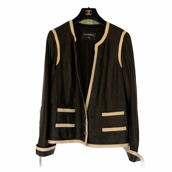 CHANEL Jackets & Blazers - CHANEL Boutique Leather Jacket